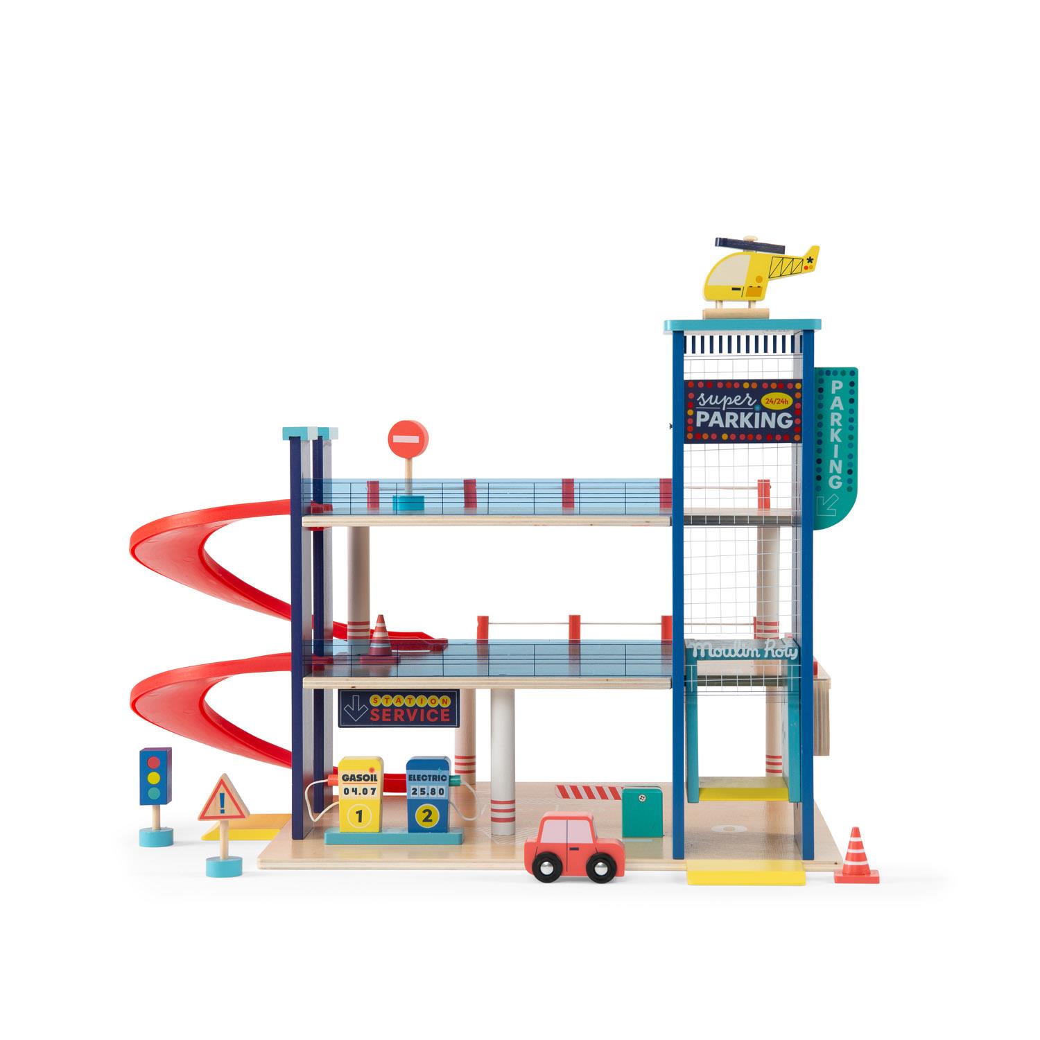 MOULIN ROTY - Jeu Garage Avenue du Moulin MULTICOLORE Moulin Roty