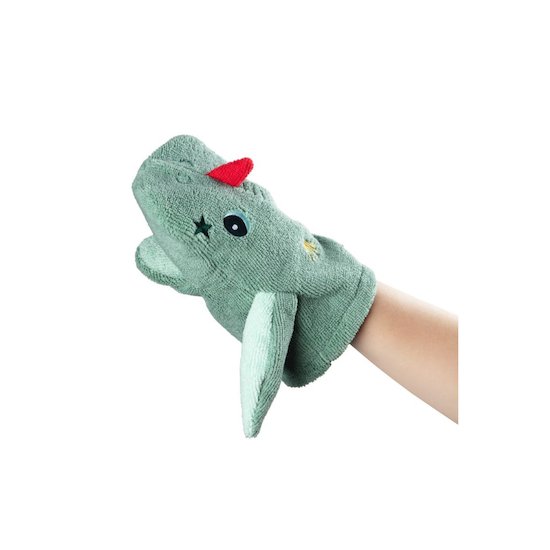 Lilliputiens Gants de toilette marionnettes éco Joe   Lilliputiens Gants de toilette marionnettes éco Joe