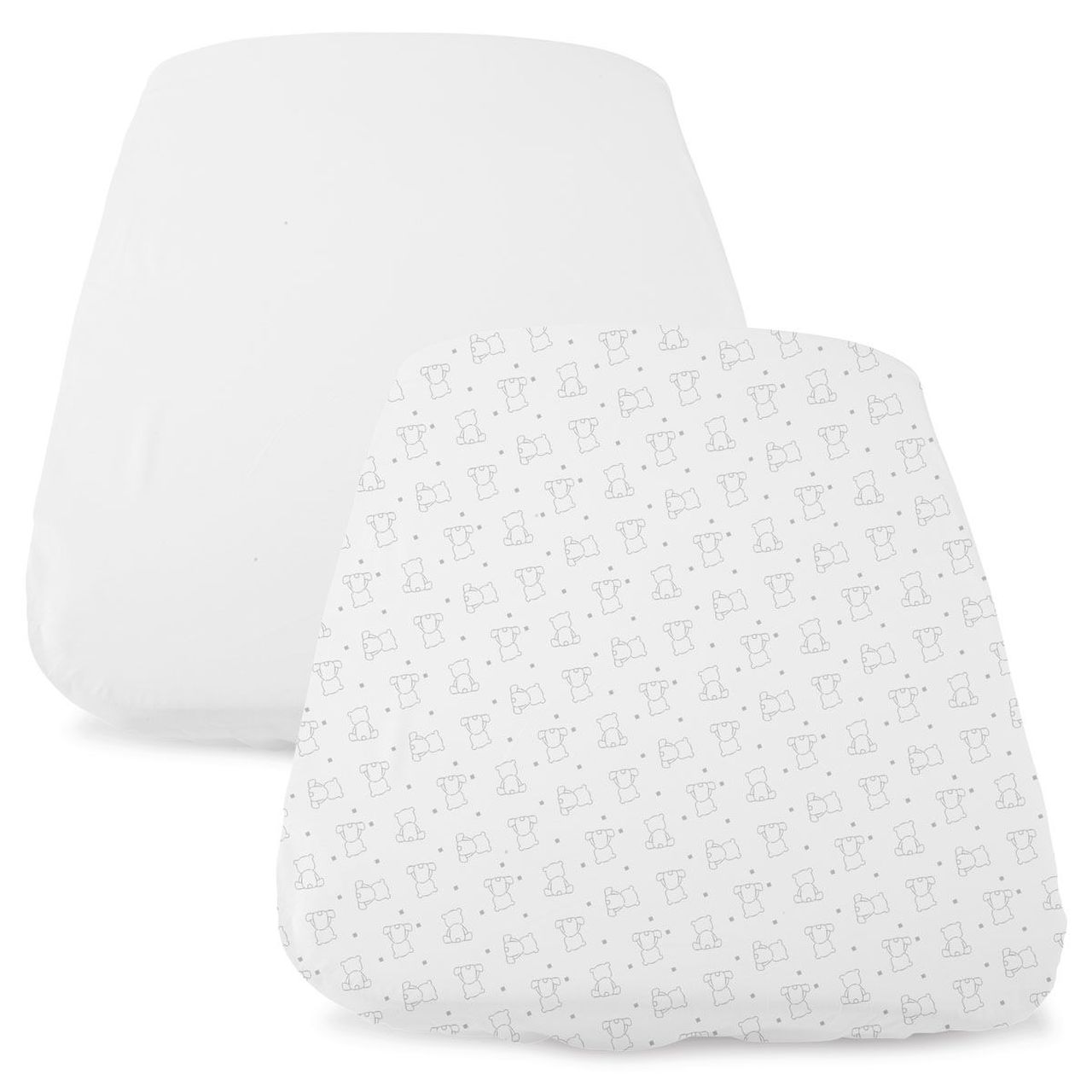 Chicco - 2 draps housse pour berceau cododo évolutif Next2Me Forever BLANC Chicco