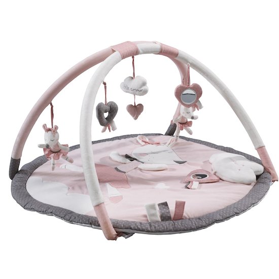Sauthon Tapis d'éveil Lilibelle Blanc/Rose/Gris 