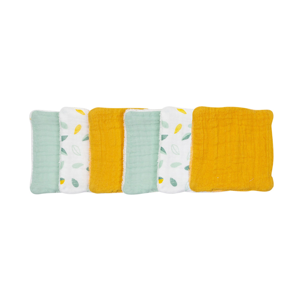 Lingettes Mousseline X6 MULTICOLORE Trois Kilos Sept