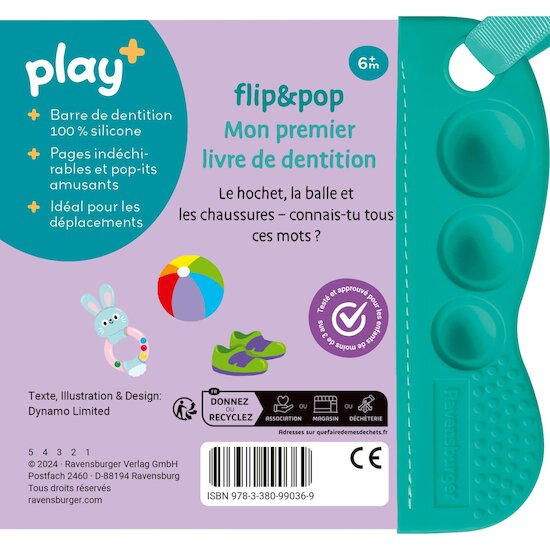 Play+ Livre Flip & pop Mes premiers mots multicolore 