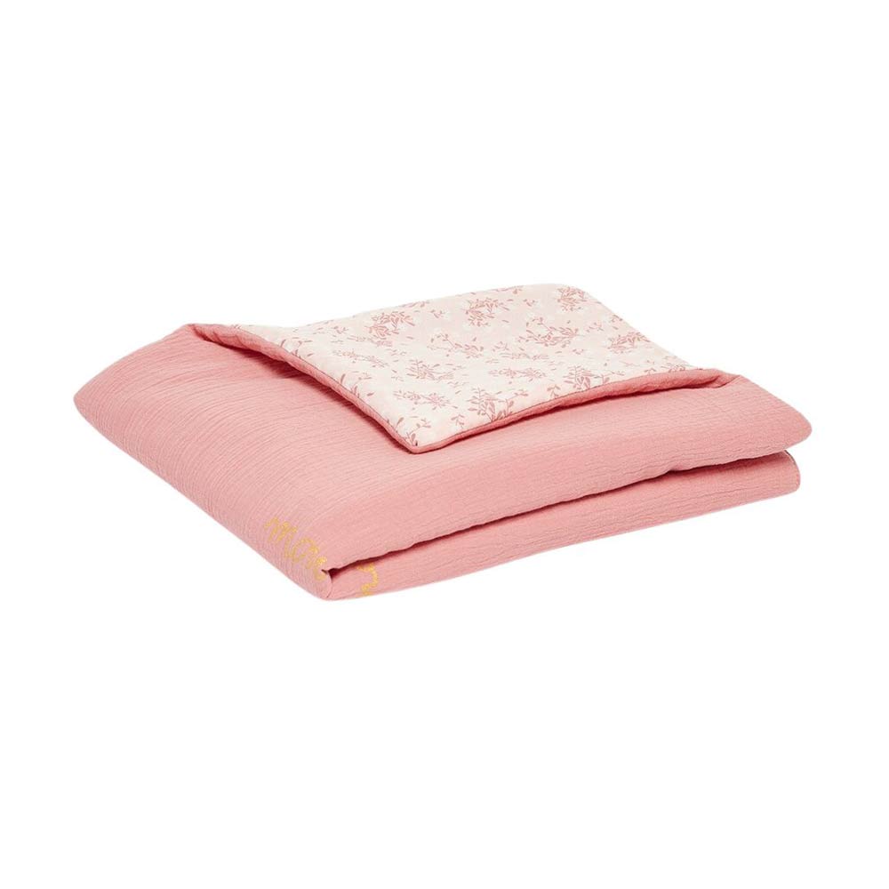 Couverture bi-matière Bonne nuit les chatons ROSE Petit à petit