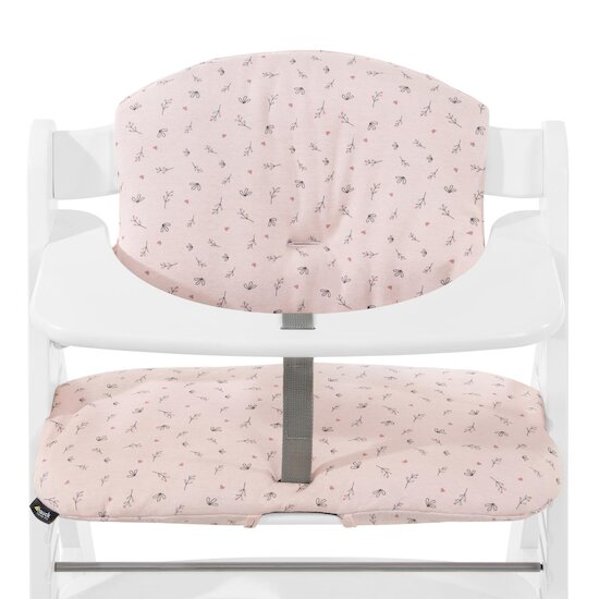 Hauck Coussin chaise haute Highchair Pad Select Jersey Flowers Rose 