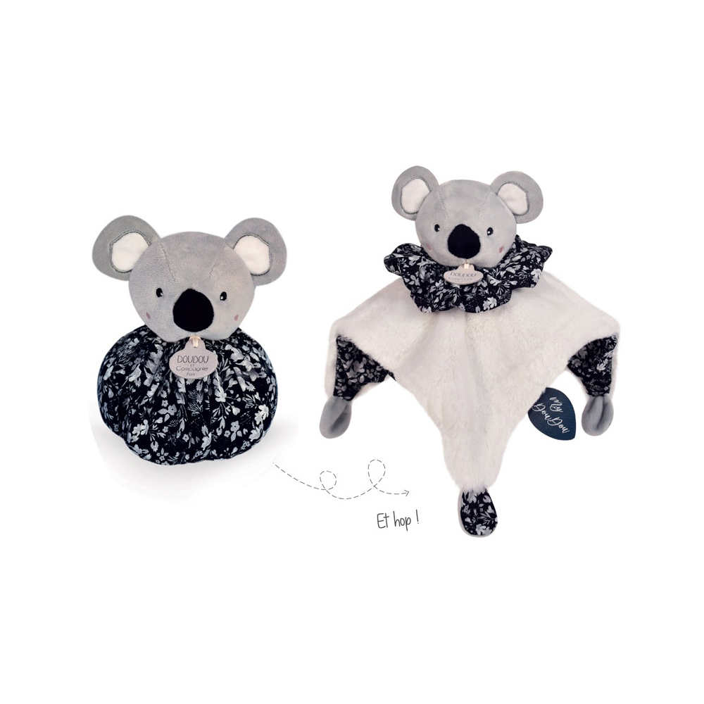 Doudou & Compagnie - Doudou boule BLANC Doudou & Compagnie