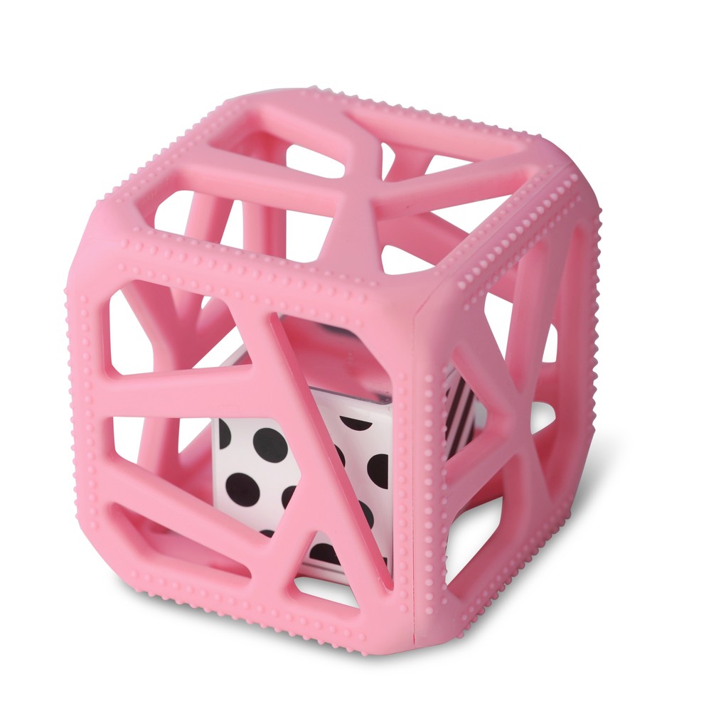 Malarkey kids - Hochet cube de dentition ROSE Malarkey kids