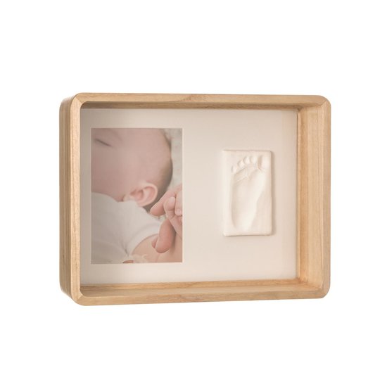 Baby Art Cadre renfoncé empreinte bébé Wooden 