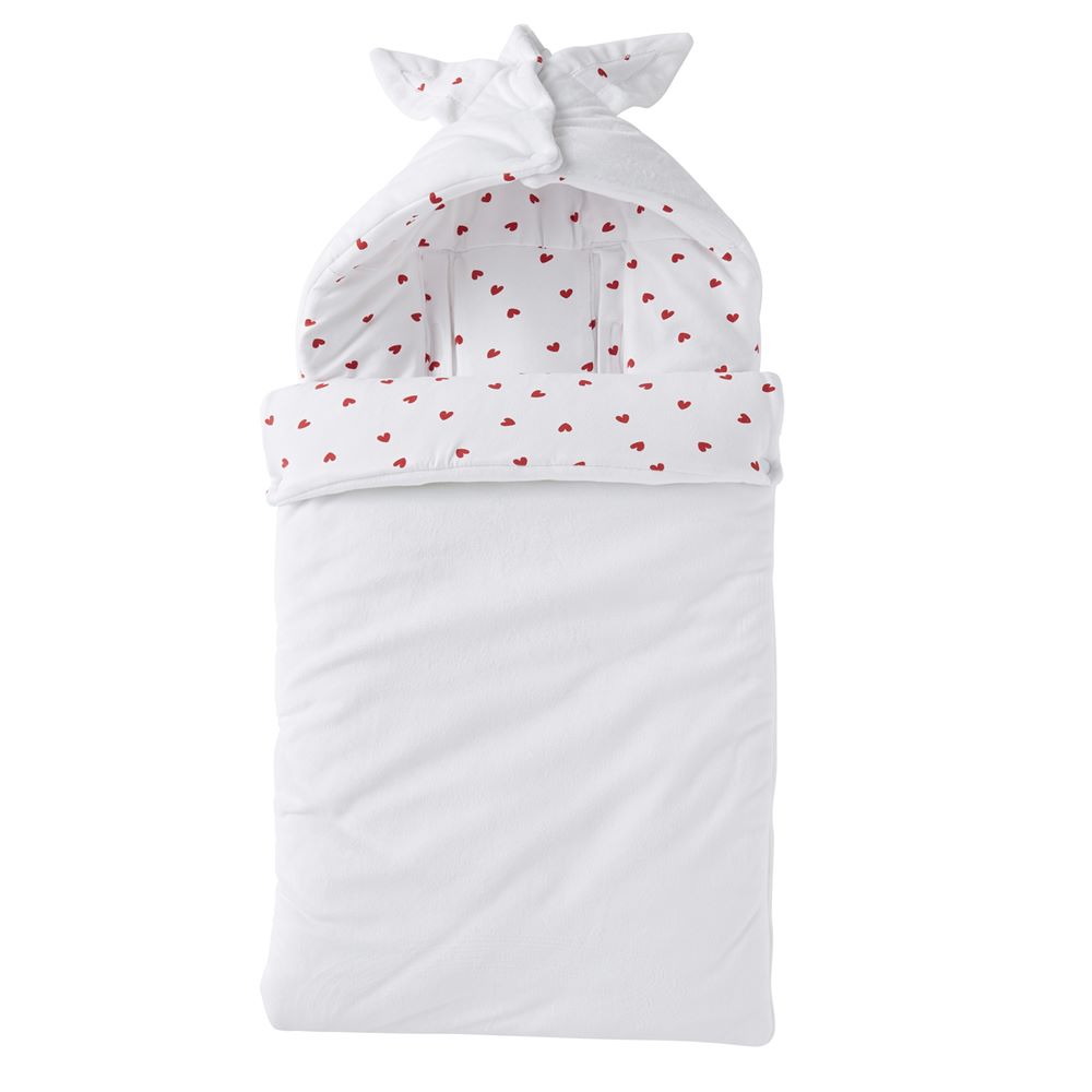 Nid d’ange en minky doublé coton ROUGE BB&Co