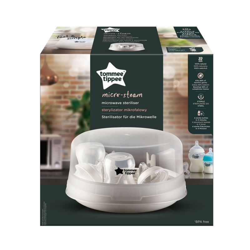 Stérilisateur micro-ondes Closer to Nature BLANC Tommee Tippee