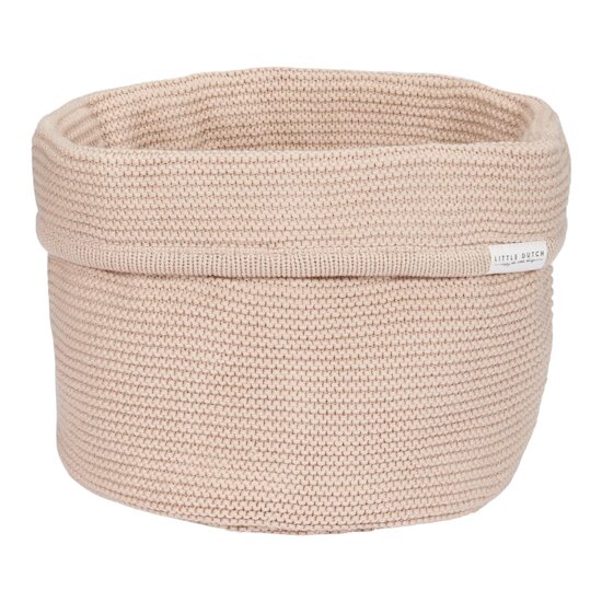 Little Dutch Panier de commode tricoté rond Pure Beige 