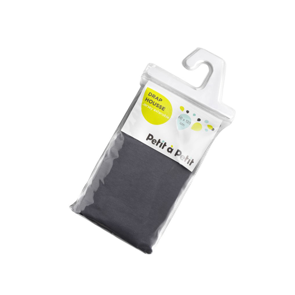 Drap housse jersey GRIS Petit à petit