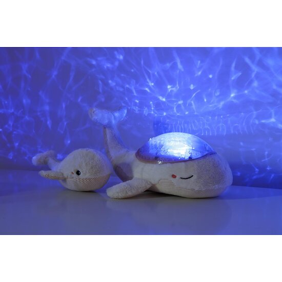 Cloud b Peluche veilleuse Tranquil Whale White Family  Cloud b Peluche veilleuse Tranquil Whale White Family