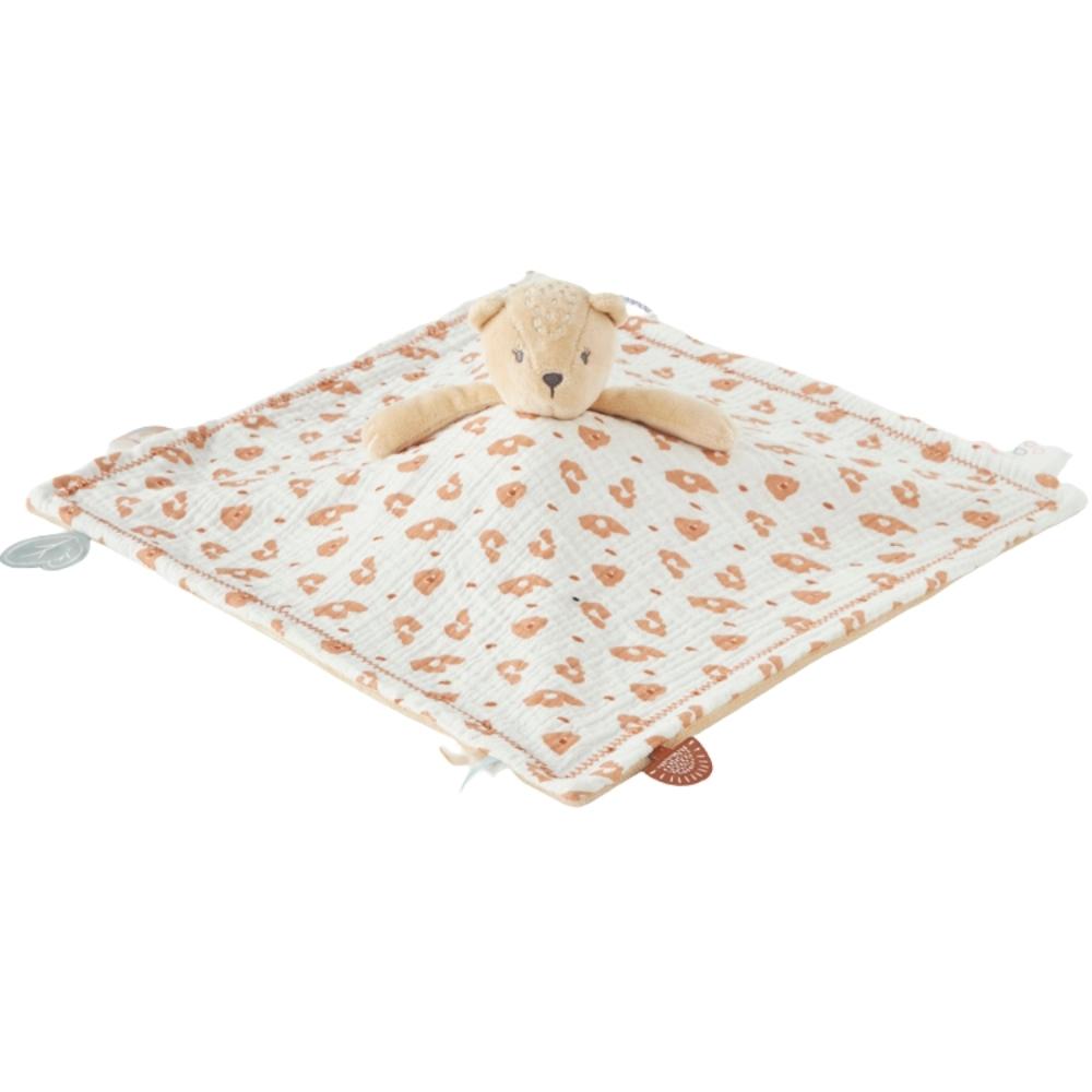 Noukie's - Doudou jour nuit veloudoux Babou et Kendi BEIGE Noukie's