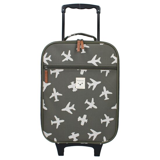 BB&Co Valise à roulettes enfant avions Rose 