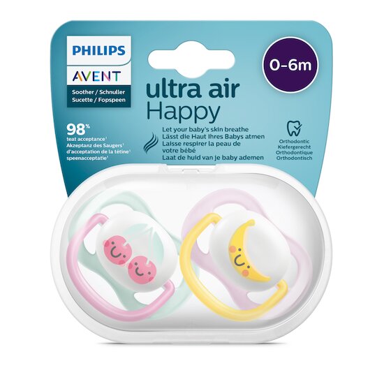 Philips Avent Sucettes Ultra Air mixte collection  0-6 mois