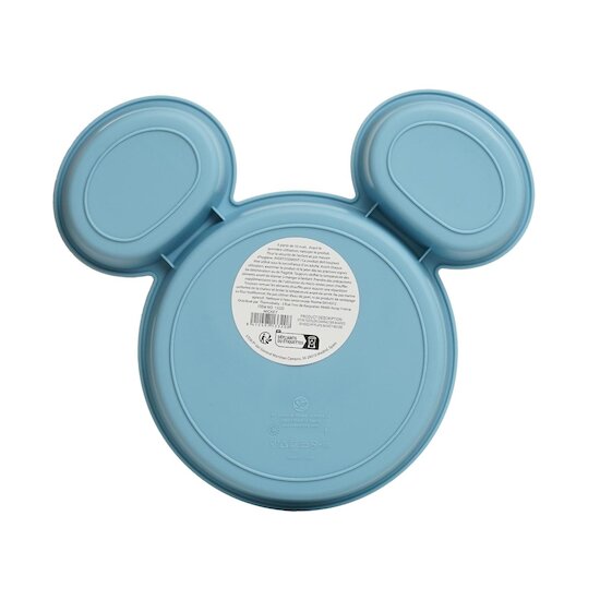 Thermobaby Assiette Compartimentée Tête Mickey Bleu  