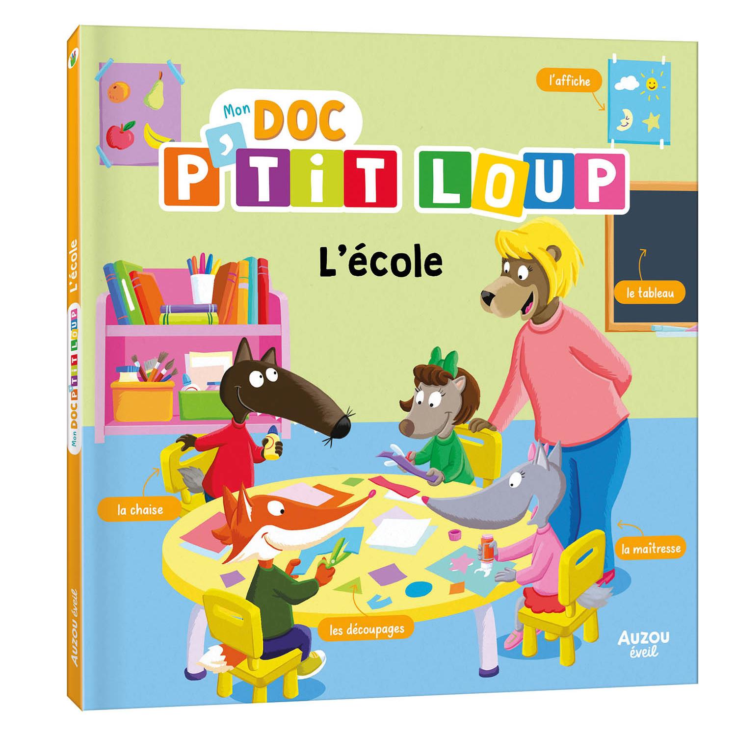 Livre Mon doc' p'tit loup l'école MULTICOLORE Auzou