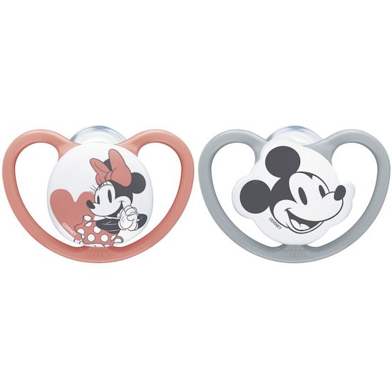 Nuk 2 Sucettes SPACE Mickey Minnie 