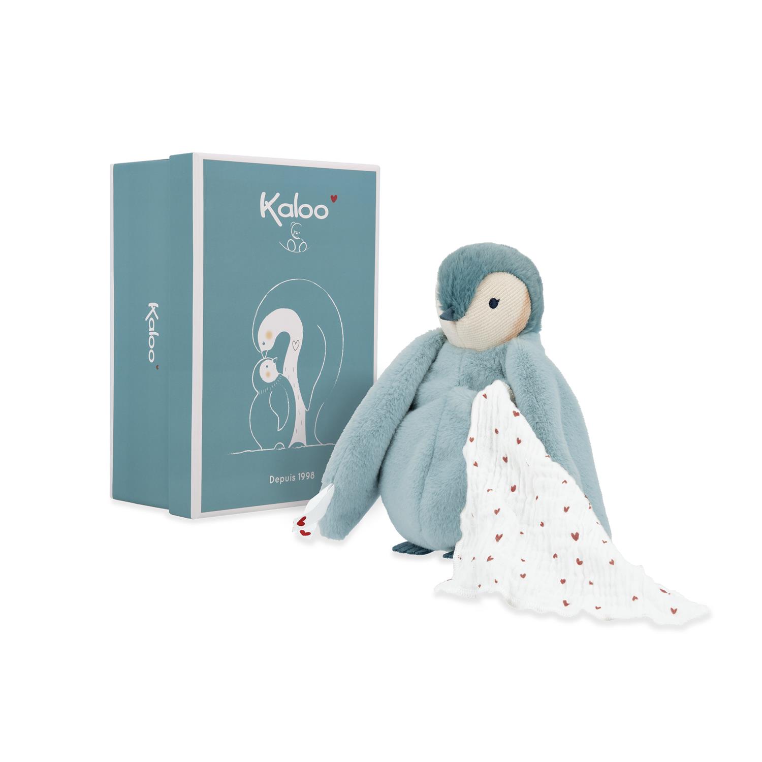 Kaloo - Peluche à bisous manchot VERT Kaloo