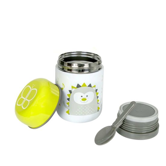 BBlüv Contenant isotherme avec cuillère et bol Lime  BBlüv Contenant isotherme avec cuillère et bol Lime
