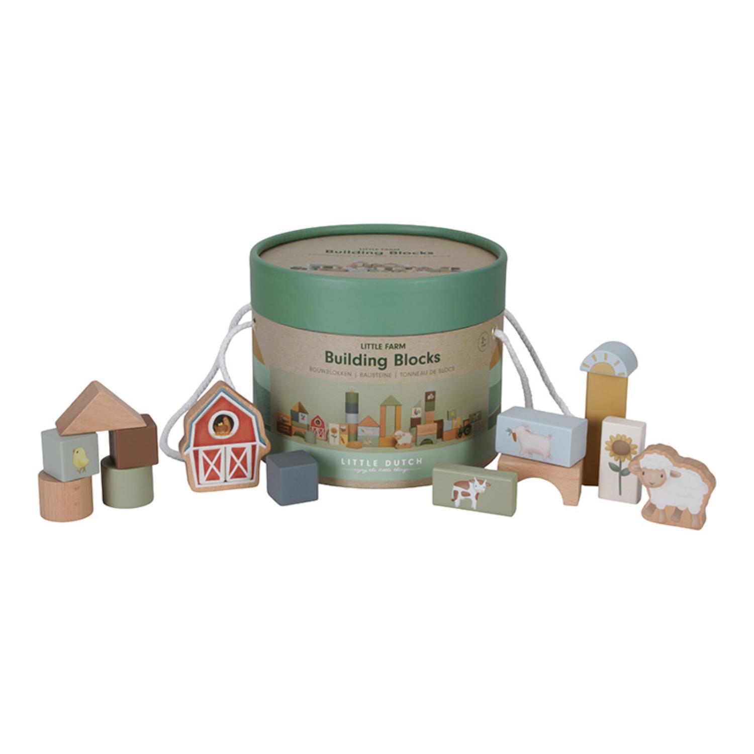 LITTLE DUTCH - Blocs de construction en bois FSC MULTICOLORE Little Dutch