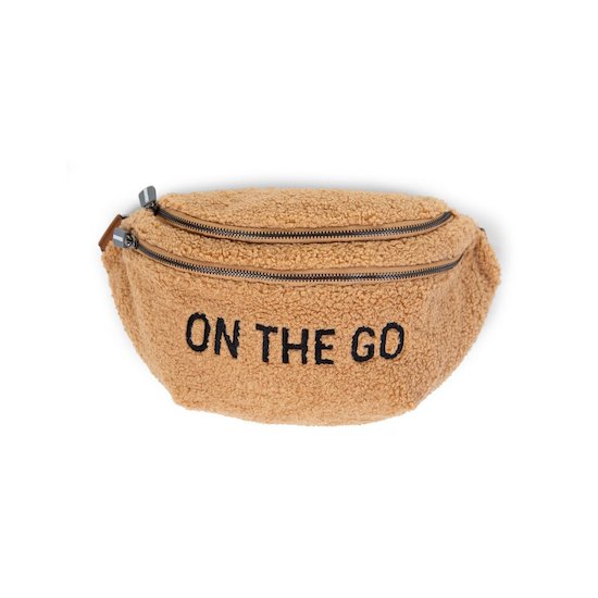 Childhome Sac Banane Bag On The Go Teddy beige  Childhome Sac Banane Bag On The Go Teddy beige