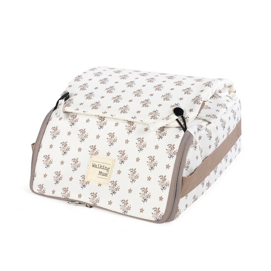 Walking Mum Réhausseur transportable Chaise haute Botton Fleurs Beige  Walking Mum Réhausseur transportable Chaise haute Botton Fleurs Beige