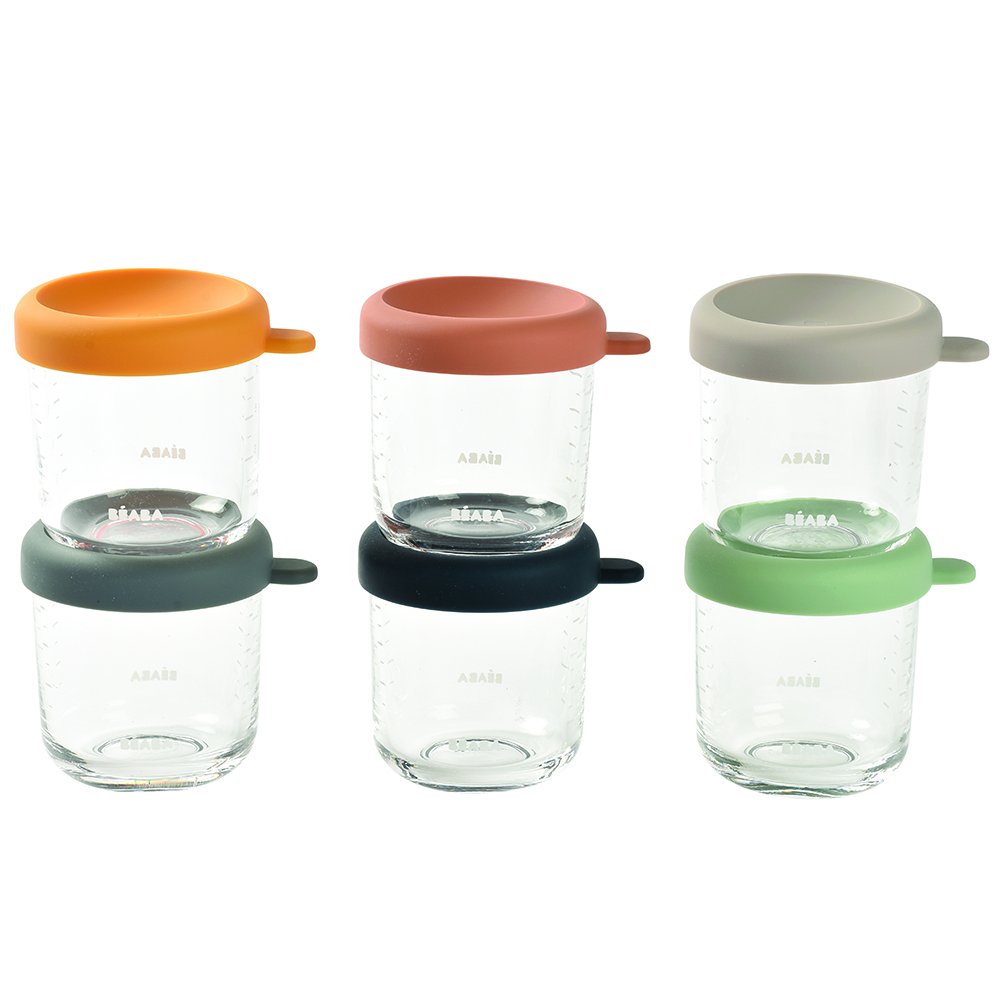 Coffret de 6 portion en verre MULTICOLORE Béaba