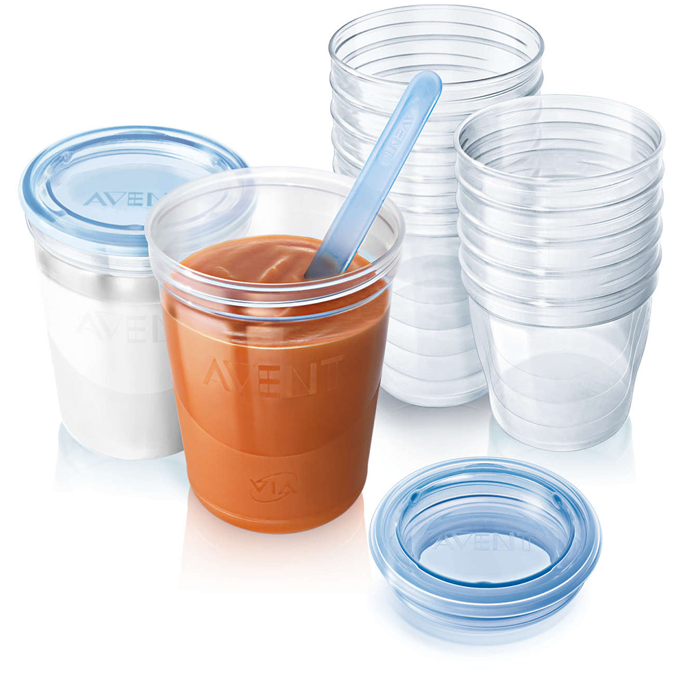 Philips Avent Pots de conservation 10x180 ml et 10x240 ml avec