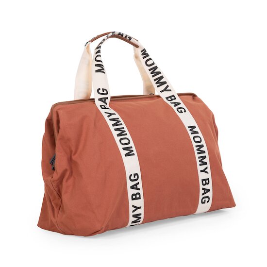 Childhome Sac à langer Mommy bag signature toile Terracotta  Childhome Sac à langer Mommy bag signature toile Terracotta