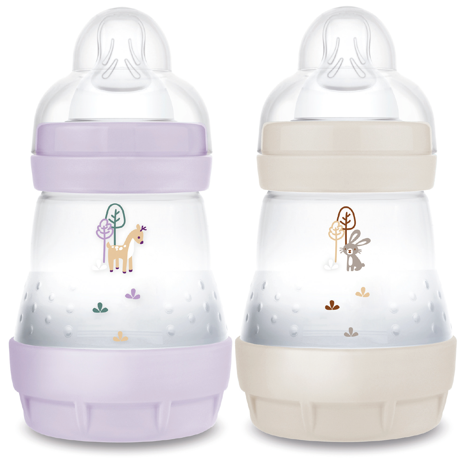 MAM - 2 biberons anti-coliques Easy Start VIOLET MAM