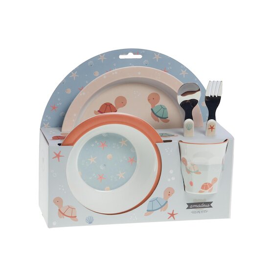 Amadeus Coffret Déjeuner 5P Lulu La Tortue Multicolore 