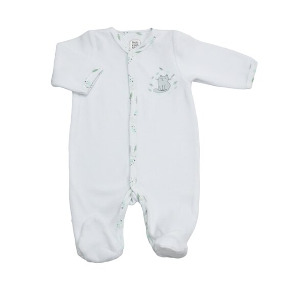 Trois Kilos Sept Kit Naissance Chat - 6 Pcs  0M Blanc / Vert Sauge 0 mois Trois Kilos Sept Kit Naissance Chat - 6 Pcs  0M Blanc / Vert Sauge 0 mois