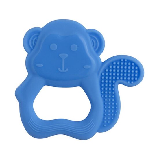 Tigex Anneau de dention silicone Singe Bleu  Tigex Anneau de dention silicone Singe Bleu