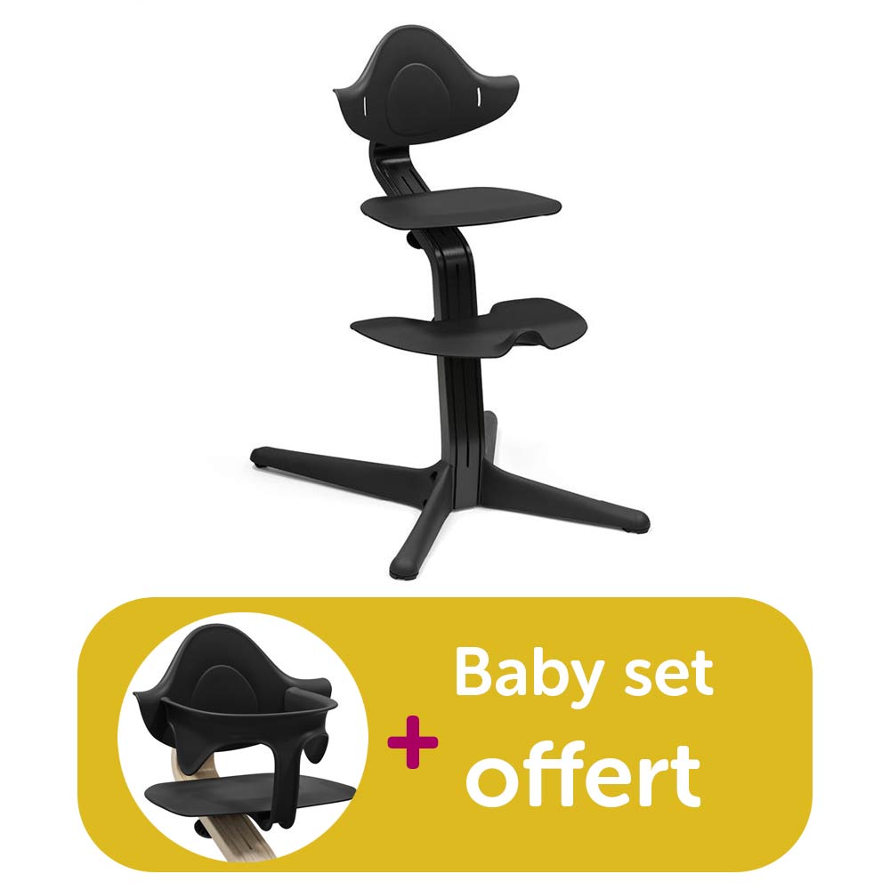 Stokke - Chaise Haute Nomi Black Black acheté = baby set offert  Stokke