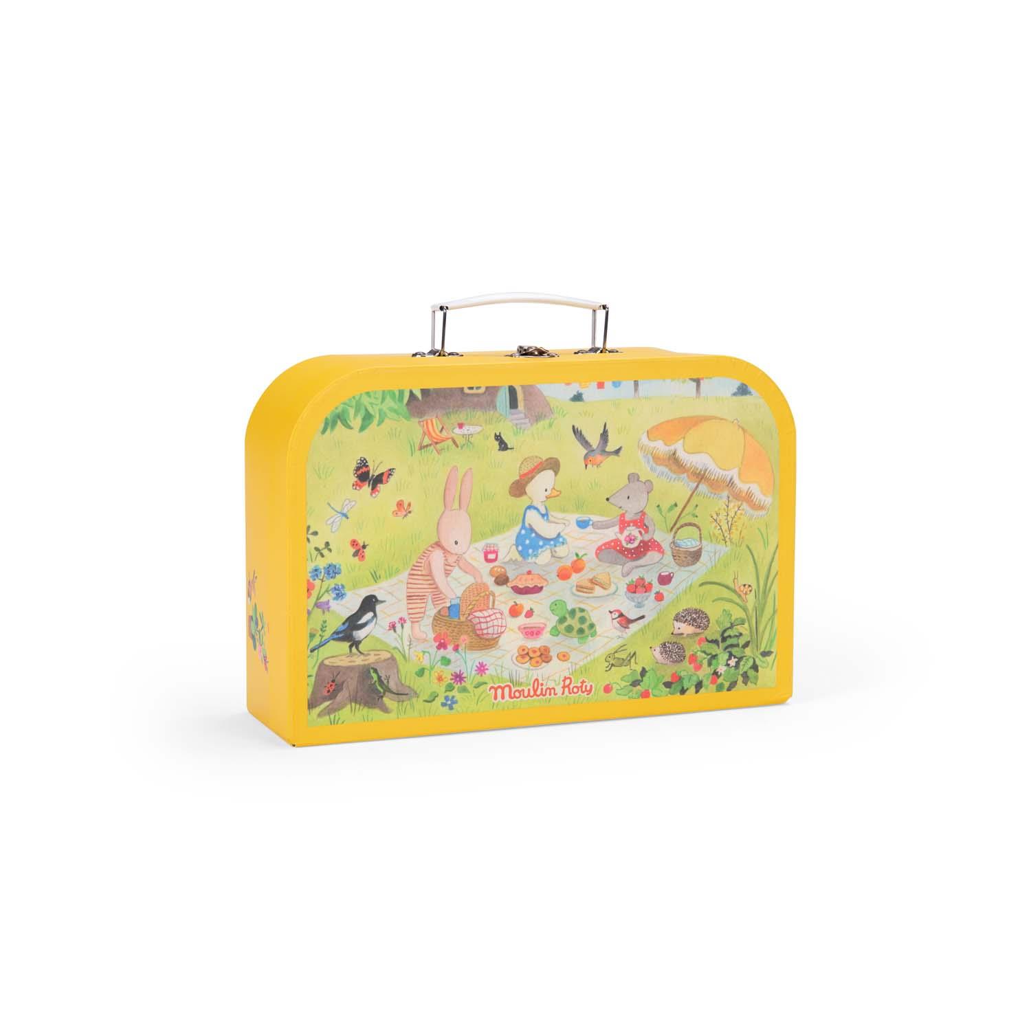 MOULIN ROTY - Valise dînette thé métal La Grande Famille MULTICOLORE Moulin Roty
