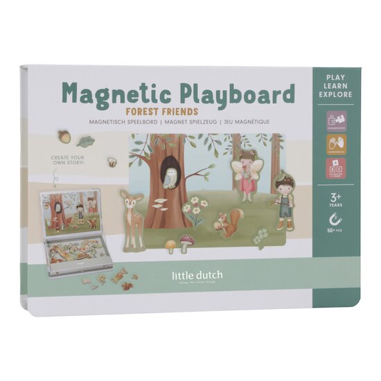 Little Dutch Puzzle magnétique FSC Forest Friends  Little Dutch Puzzle magnétique FSC Forest Friends