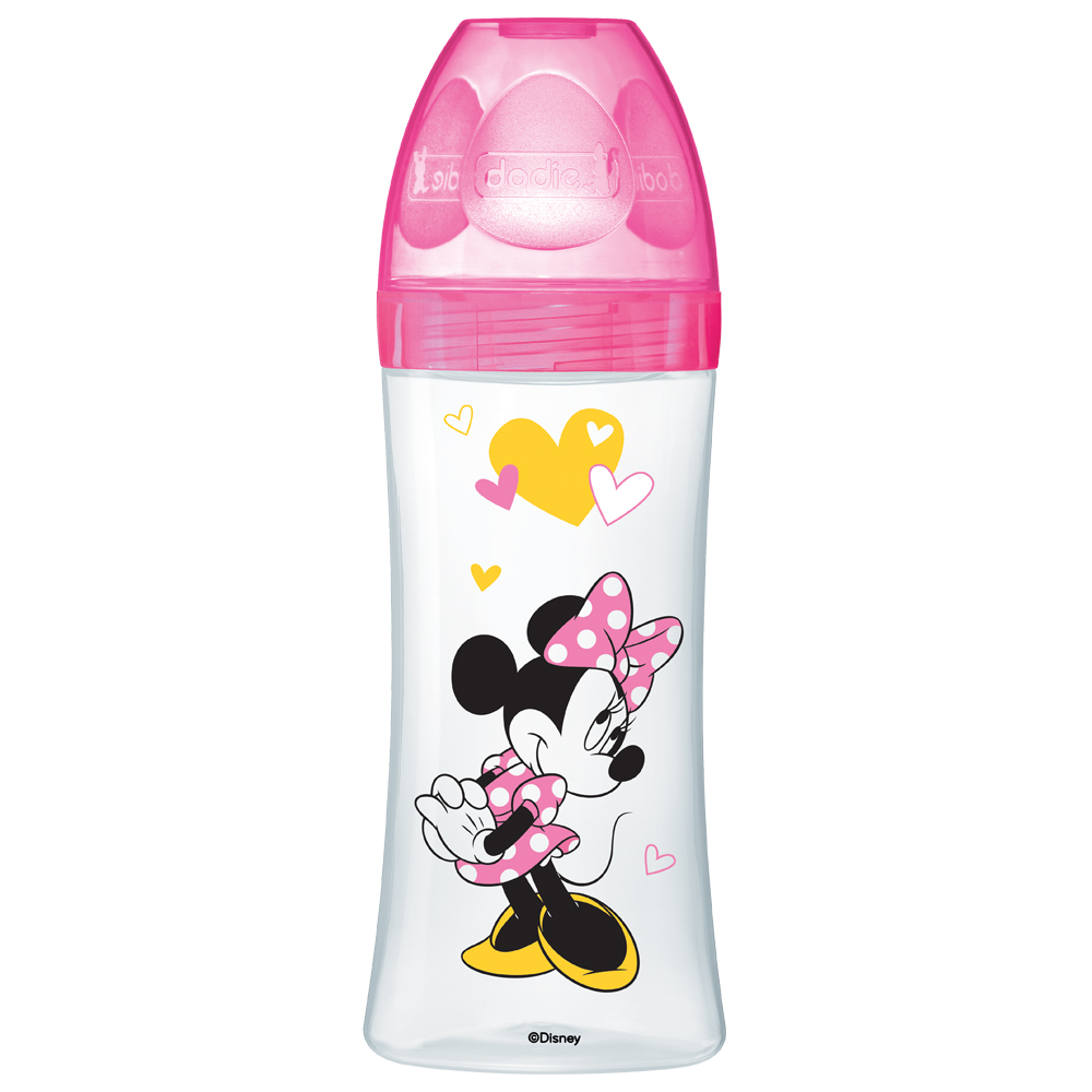 Biberon Initiation+ Anti-Colique MINNIE débit 3 ROSE Dodie