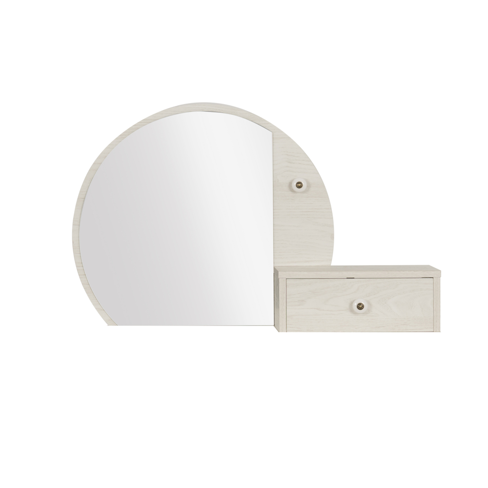 Surmeuble 1 miroir 1 tiroir Adèle BLANC GAMI