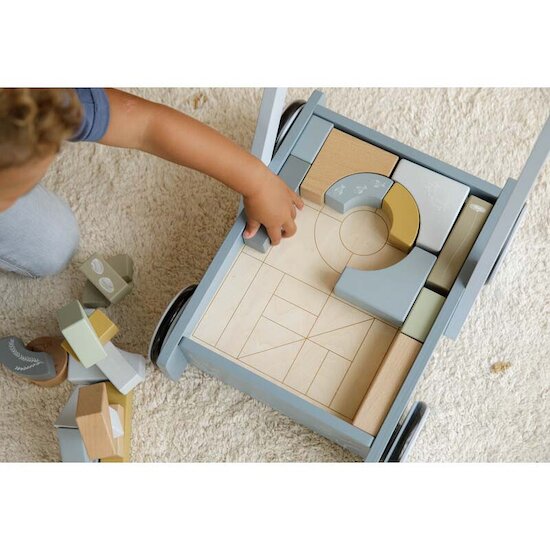 Little Dutch Chariot à blocs Ocean 12 mois+ Little Dutch Chariot à blocs Ocean 12 mois+