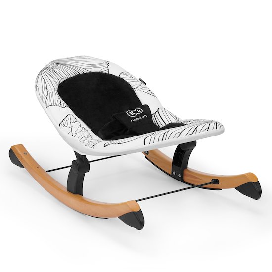 Kinderkraft Transat bois FINIO Black And White  Kinderkraft Transat bois FINIO Black And White