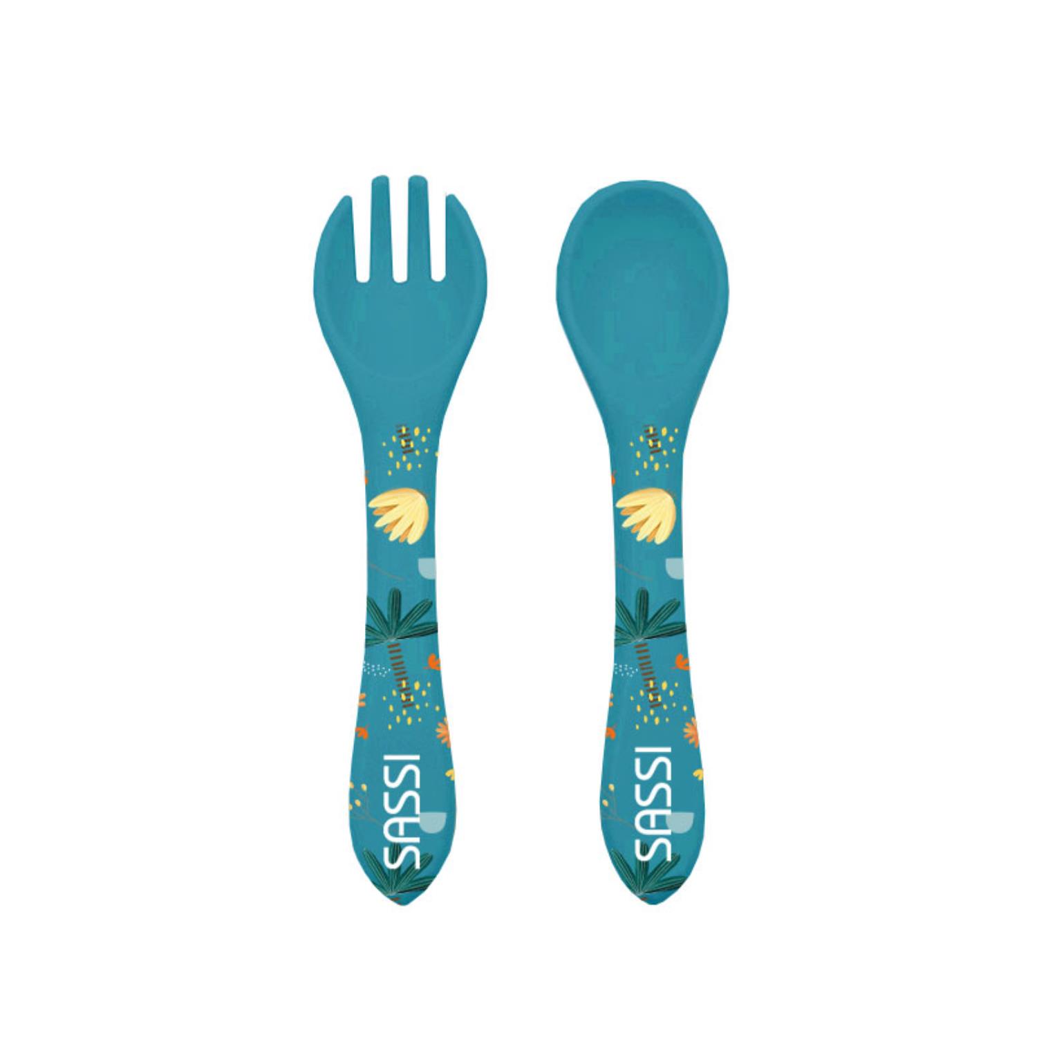 Sassi Junior - Cuillere et fourchette BLEU Sassi Junior