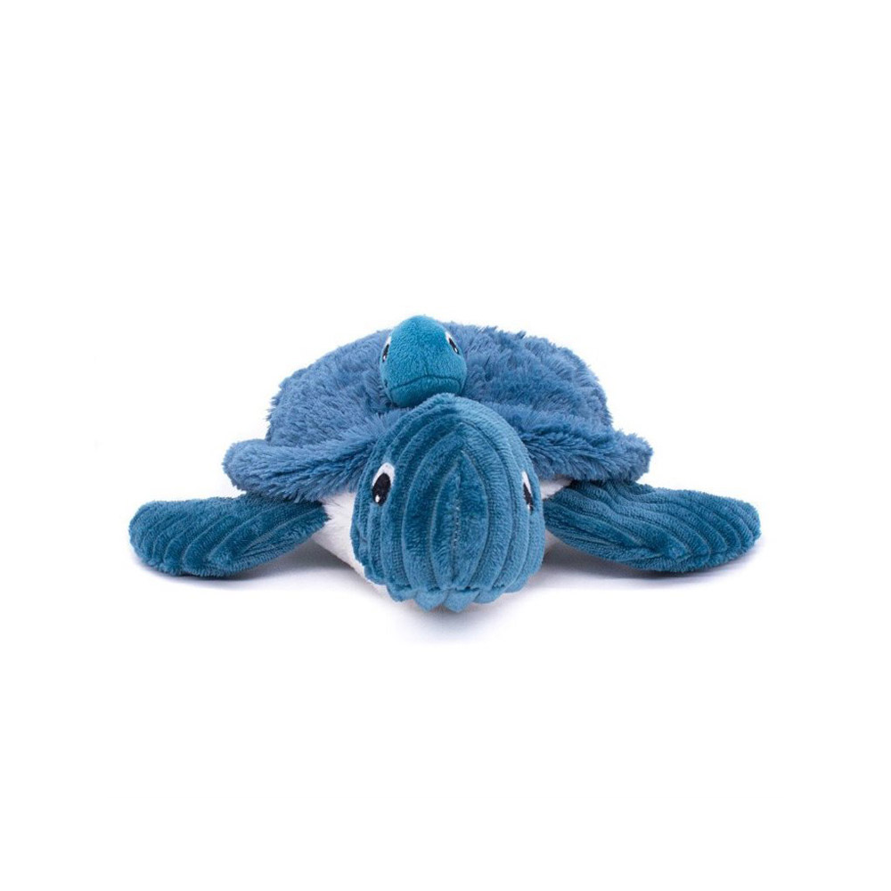 Peluche Ptipotos pieuvre maman bébé bleue