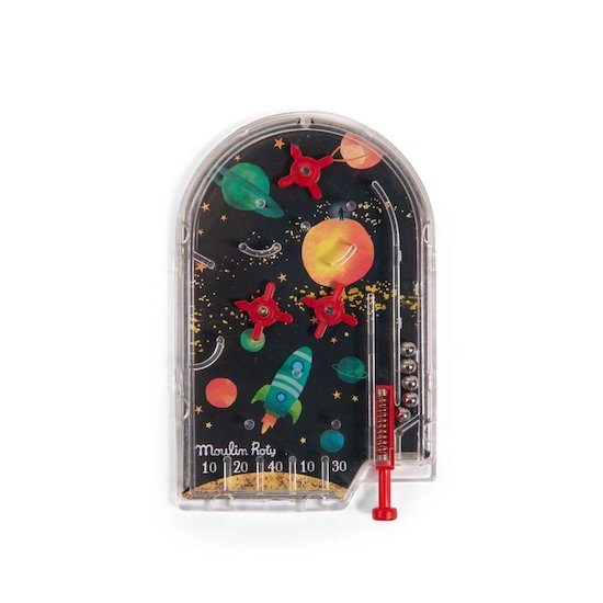 Moulin Roty Mini flipper espace Les Petites Merveilles MULTICOLOR 0x6x9,5 Moulin Roty Mini flipper espace Les Petites Merveilles MULTICOLOR 0x6x9,5