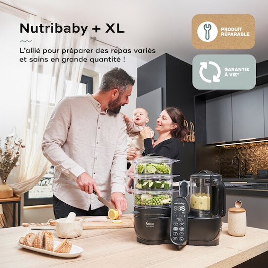 Babymoov Robot Culinaire Nutribaby + Xl Mineral Black 