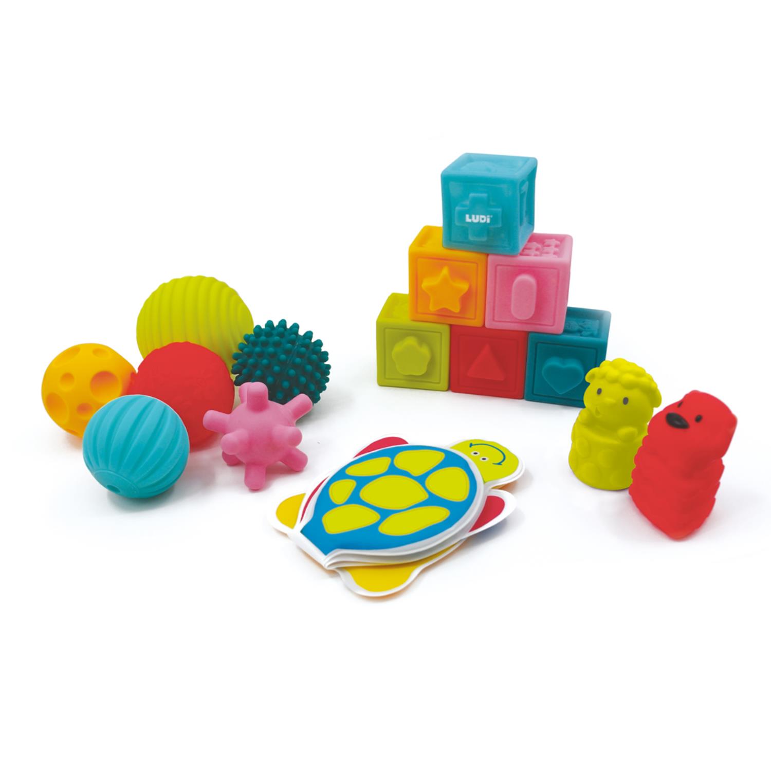 LUDI - Coffret d'éveil sensoriel MULTICOLORE Ludi