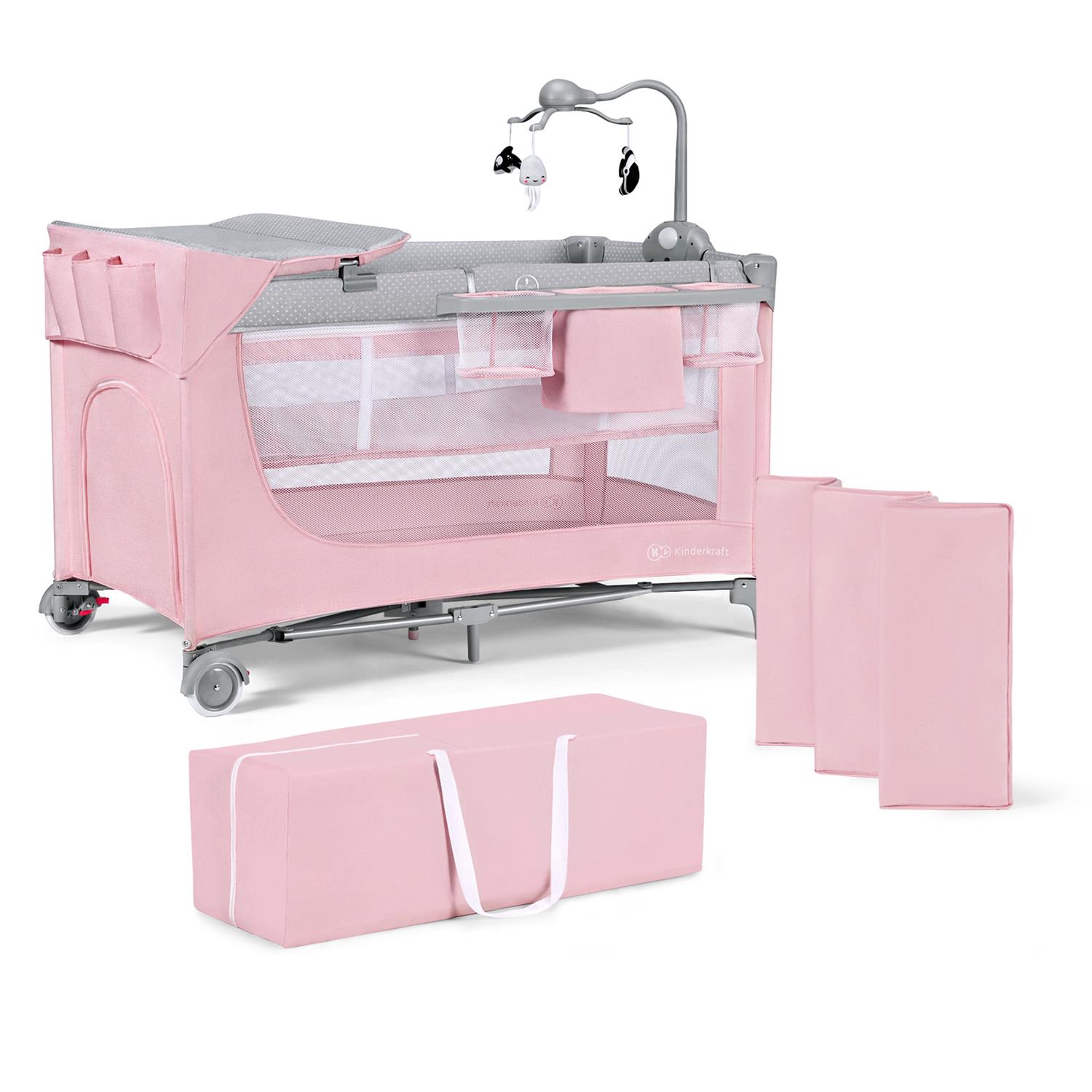 Lit parapluie Leody avec accessoires ROSE Kinderkraft