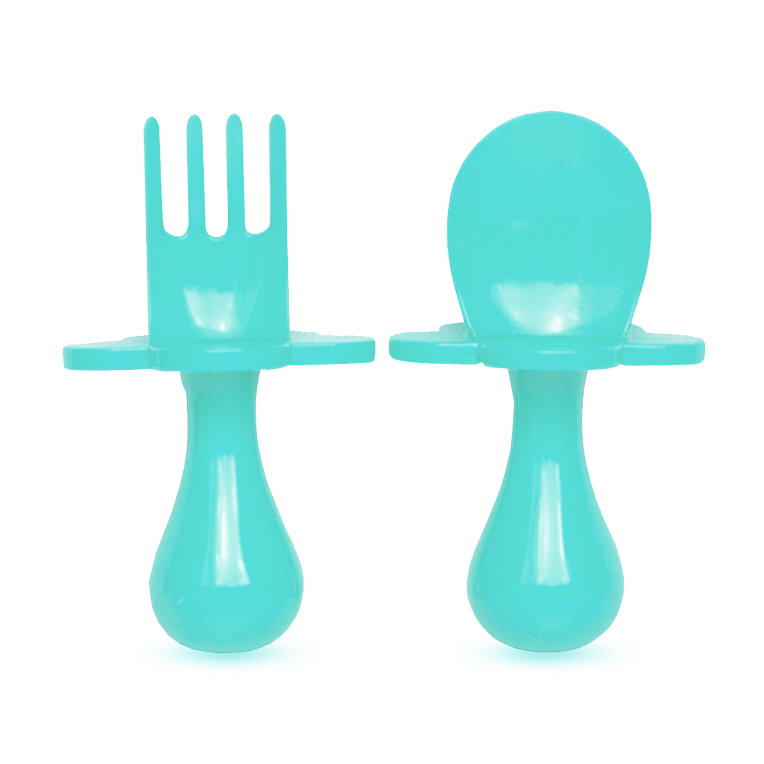Couverts ergonomiques d'apprentissage BLEU Grabease