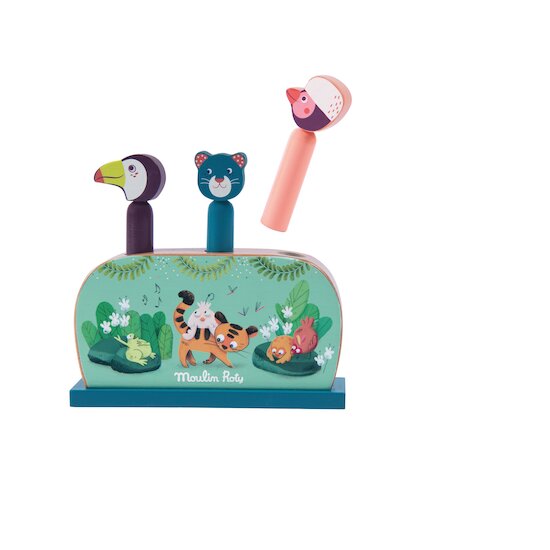 Moulin Roty Pop up Trois petits lapins Multicolore 