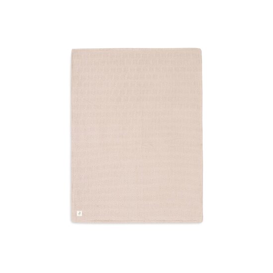 Jollein Couverture grain knit velvet Wild Rose 100x150 cm